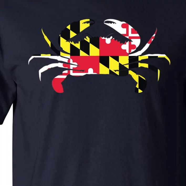 Maryland Crab State Pride Flag Tall T-Shirt