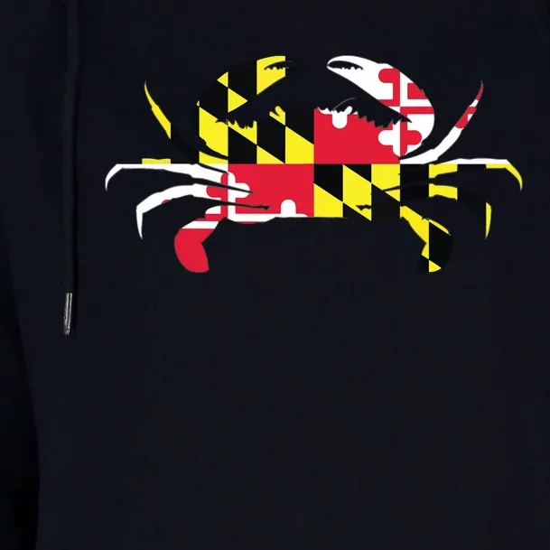 Maryland Crab State Pride Flag Womens Funnel Neck Pullover Hood