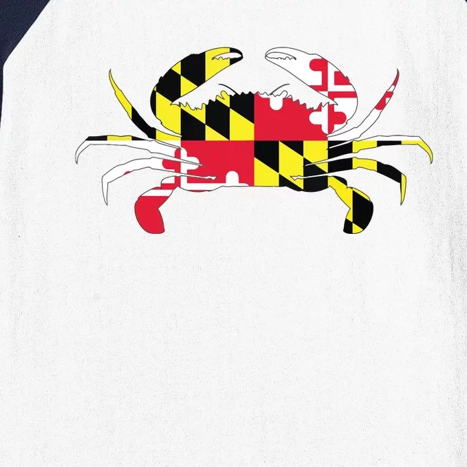 Maryland Crab State Pride Flag Baseball Sleeve Shirt