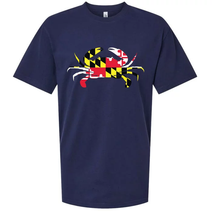 Maryland Crab State Pride Flag Sueded Cloud Jersey T-Shirt