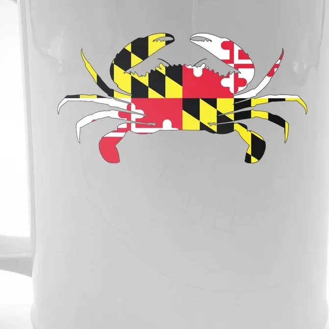 Maryland Crab State Pride Flag Front & Back Beer Stein