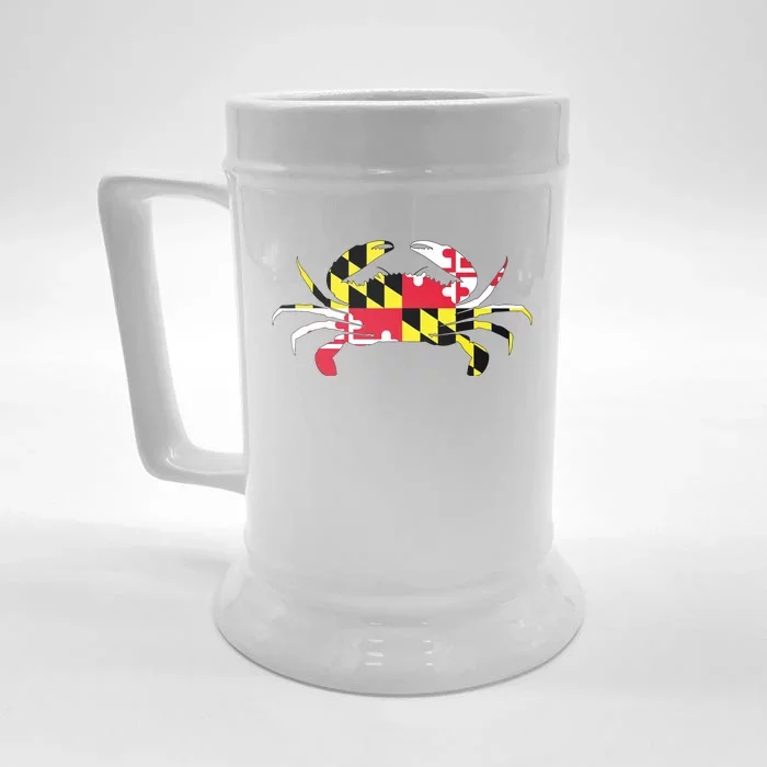 Maryland Crab State Pride Flag Front & Back Beer Stein