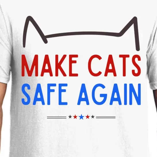 Make Cats Safe Again – Funny Cat Safety Awareness Pajama Set