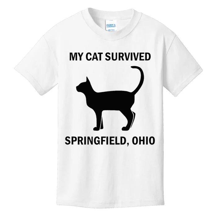 My Cat Survived Springfield Ohio Kids T-Shirt