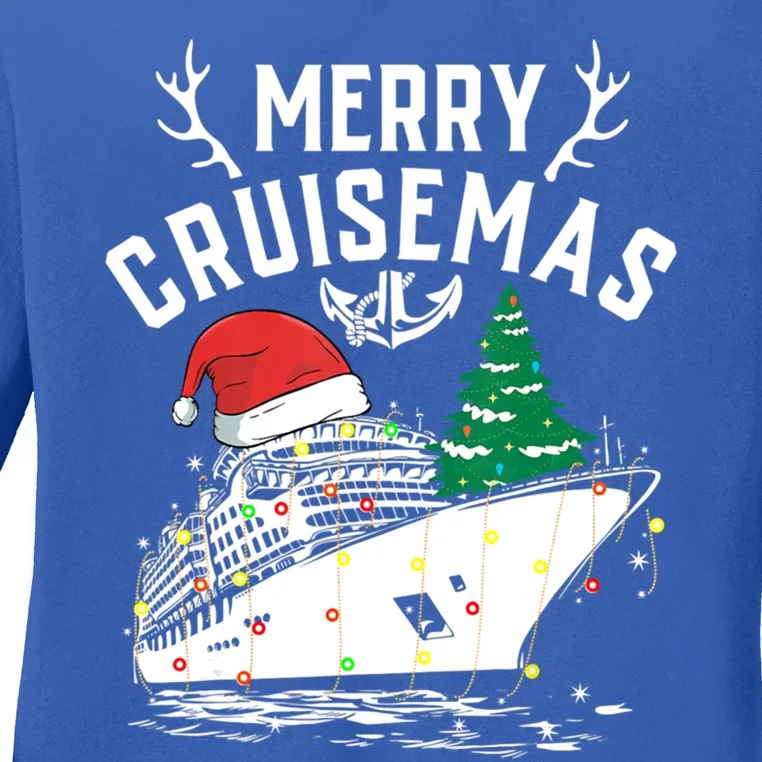 Merry Cruisemas Ship Family Christmas Gift Cool Gift Ladies Long Sleeve Shirt