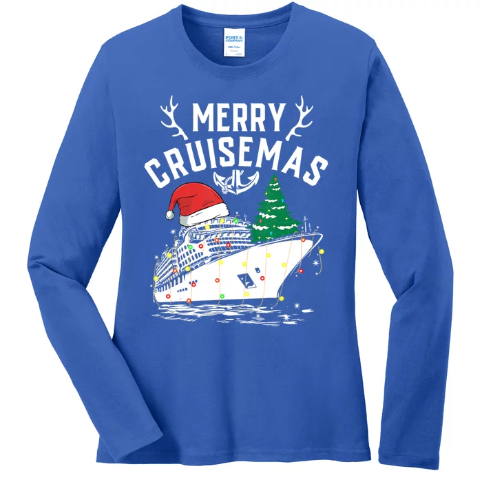 Merry Cruisemas Ship Family Christmas Gift Cool Gift Ladies Long Sleeve Shirt