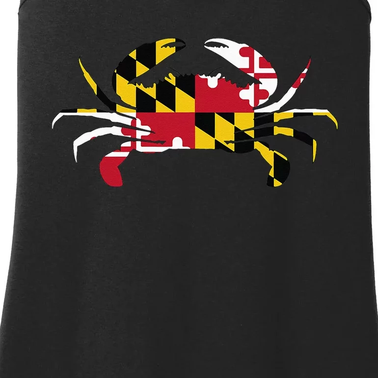 Maryland Crab State Pride Flag Ladies Essential Tank