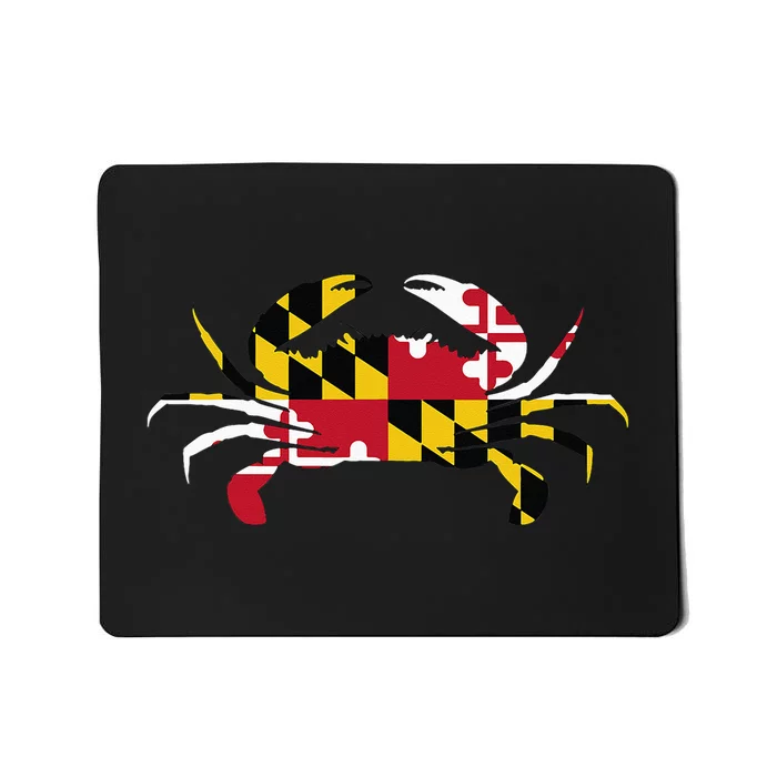 Maryland Crab State Pride Flag Mousepad