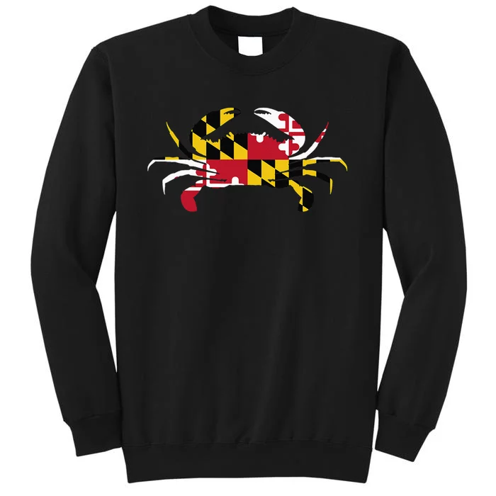 Maryland Crab State Pride Flag Tall Sweatshirt