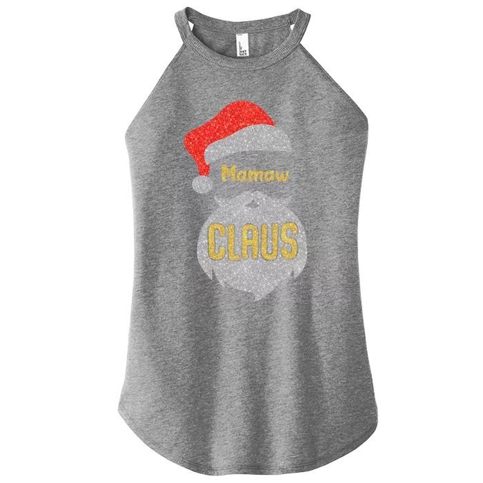 Mamaw Claus Santa Christmas Matching Family Funny Gift Women’s Perfect Tri Rocker Tank