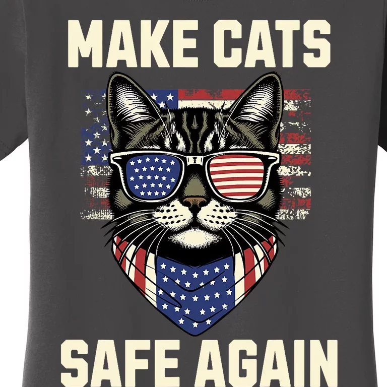 Make Cats Safe Again Vote Trump 2024 Women's T-Shirt