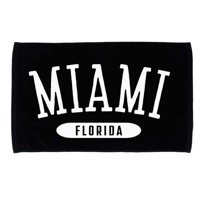 Miami Classic Style Miami Florida FL Microfiber Hand Towel