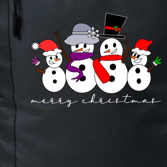 Merry Christmas Snowman Family And Friends Daily Commute Backpack