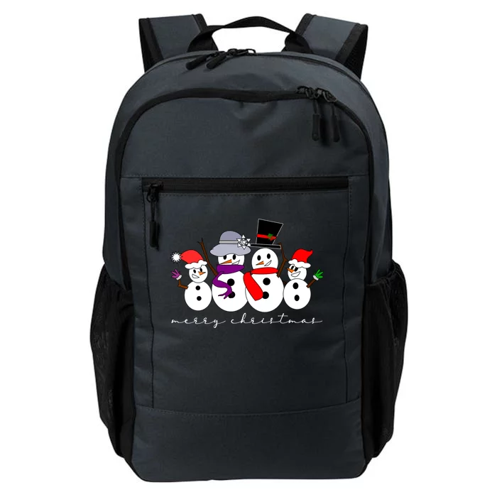 Merry Christmas Snowman Family And Friends Daily Commute Backpack