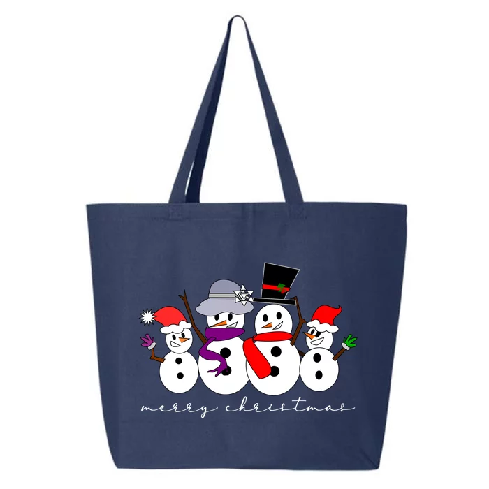 Merry Christmas Snowman Family And Friends 25L Jumbo Tote