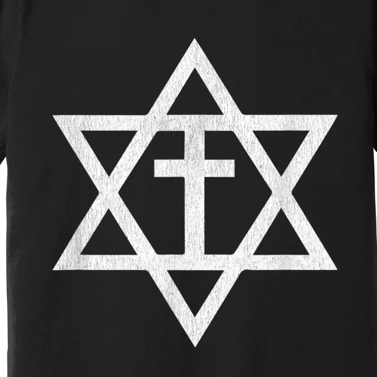 Messianic Cross Star Of David Premium T-Shirt