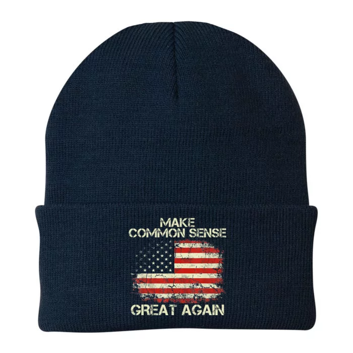 Make Common Sense Great Again Knit Cap Winter Beanie