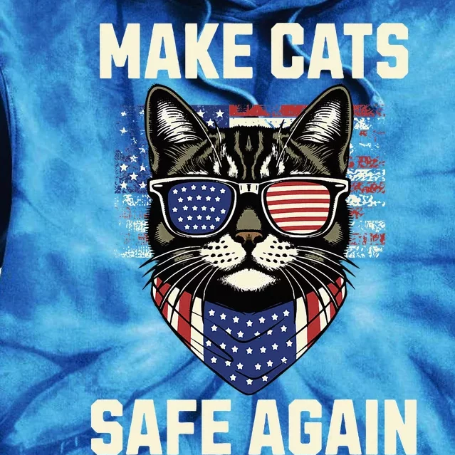 Make Cats Safe Again Tie Dye Hoodie