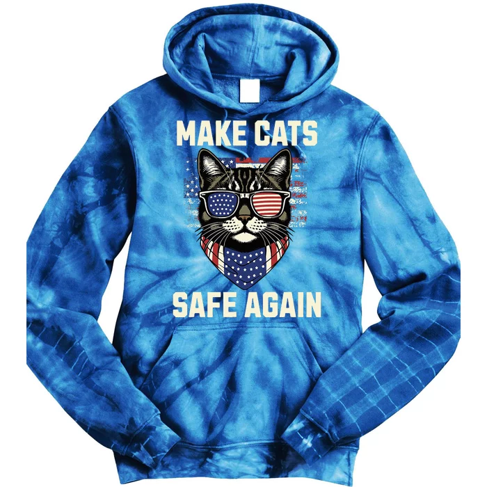 Make Cats Safe Again Tie Dye Hoodie