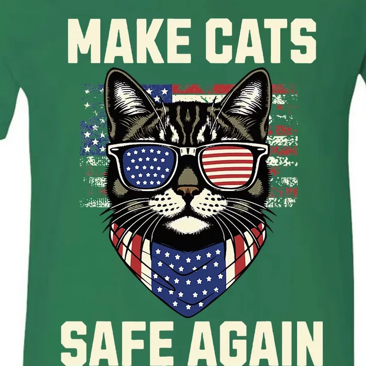 Make Cats Safe Again V-Neck T-Shirt