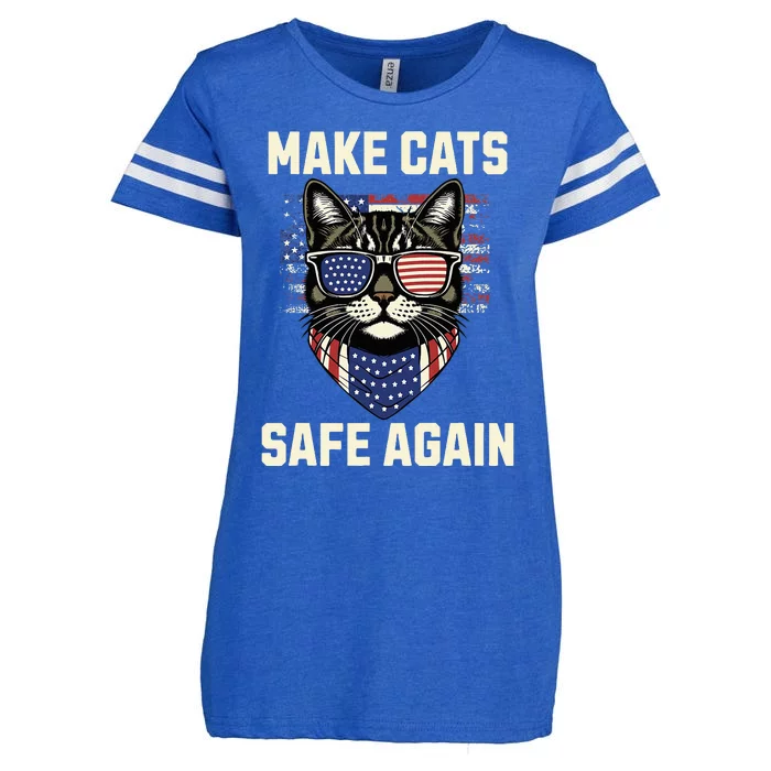 Make Cats Safe Again Enza Ladies Jersey Football T-Shirt