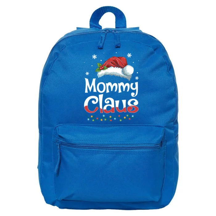 Mommy Claus Santa Funny Christmas Pajama Matching Family Cool Gift 16 in Basic Backpack