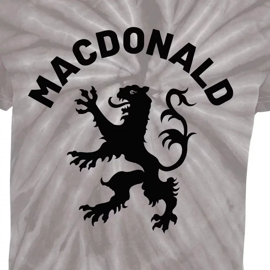 Macdonald Clan Scottish Family Name Scotland Heraldry Kids Tie-Dye T-Shirt