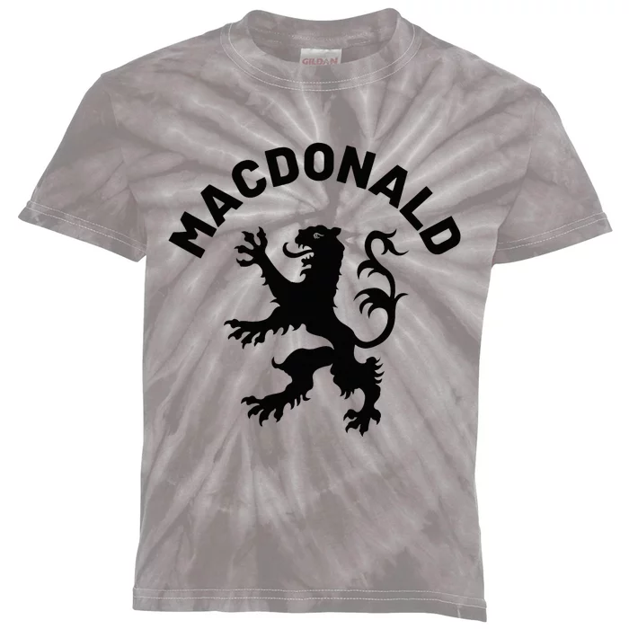 Macdonald Clan Scottish Family Name Scotland Heraldry Kids Tie-Dye T-Shirt