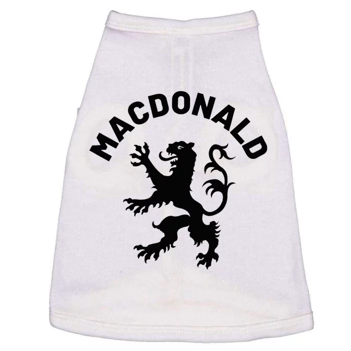 Macdonald Clan Scottish Family Name Scotland Heraldry Doggie Tank