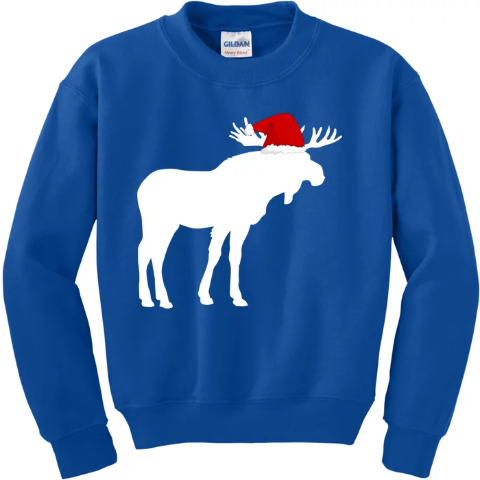 Moose Christmas Sweater Funny Animal Cool Gift Jumper Gift Kids Sweatshirt