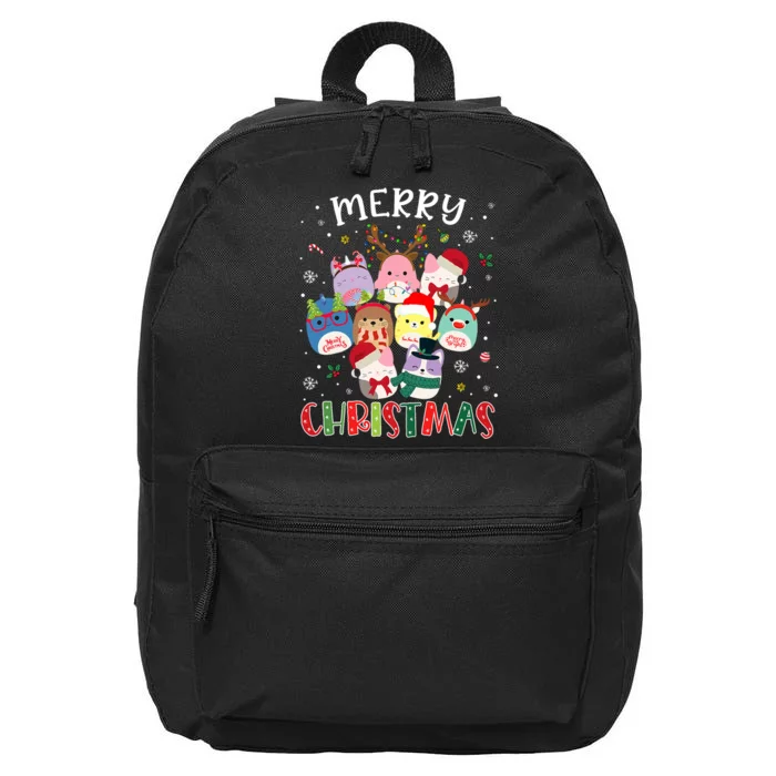 Merry Christmas Squish Squad Mallow 16 in Basic Backpack