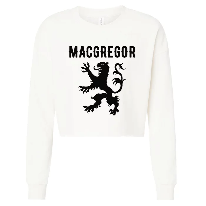 MacGregor Clan Scottish Family Name Scotland Heraldry Cropped Pullover Crew