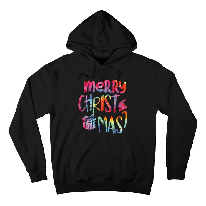 Merry Christmas Tiedye Xmas Holiday Girl Boy Hoodie