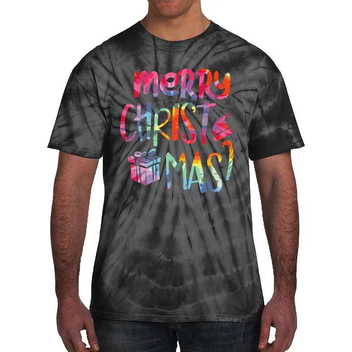 Merry Christmas Tiedye Xmas Holiday Girl Boy Tie-Dye T-Shirt