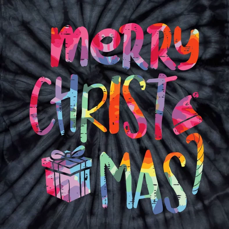 Merry Christmas Tiedye Xmas Holiday Girl Boy Tie-Dye T-Shirt