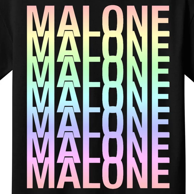 Malone Cool Trippy Name Gift Kids T-Shirt