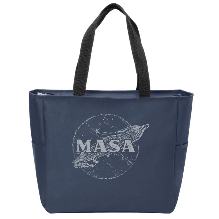 MASA Corn Tortilla, Tamale, Mexican Food Shirt Zip Tote Bag