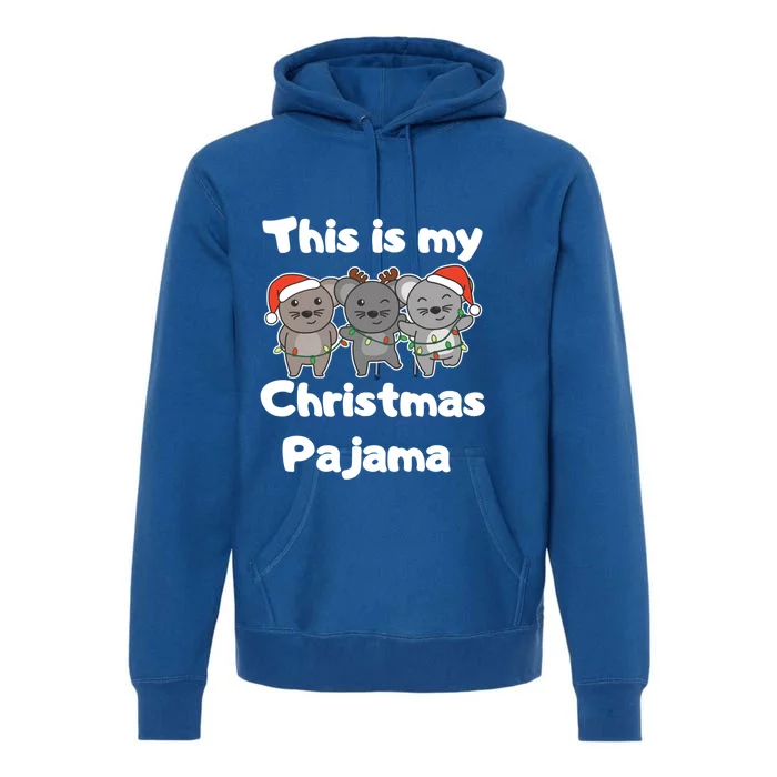 Mouse Christmas This Is My Christmas Pajama Funny Gift Premium Hoodie