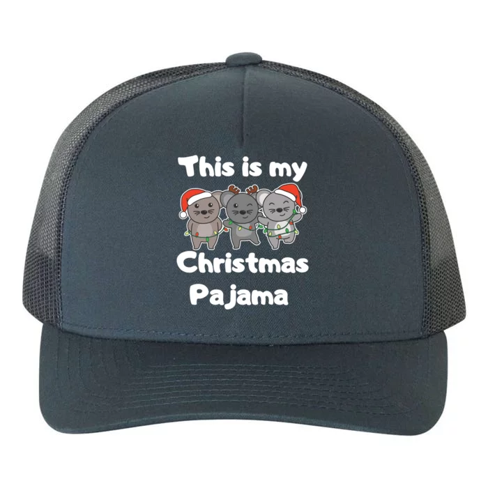 Mouse Christmas This Is My Christmas Pajama Gift Yupoong Adult 5-Panel Trucker Hat