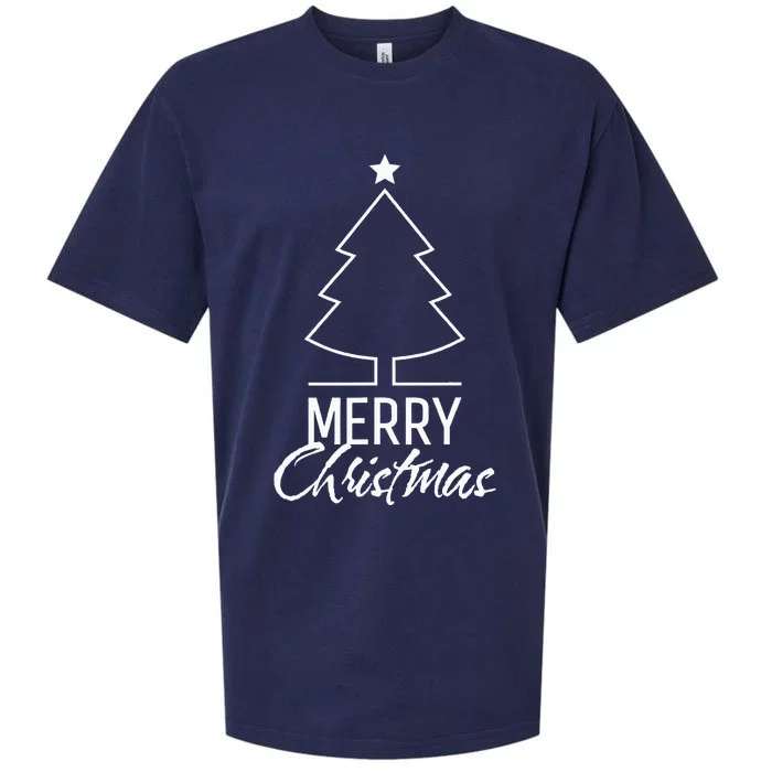 Merry Christmas Tree 2024 Sueded Cloud Jersey T-Shirt