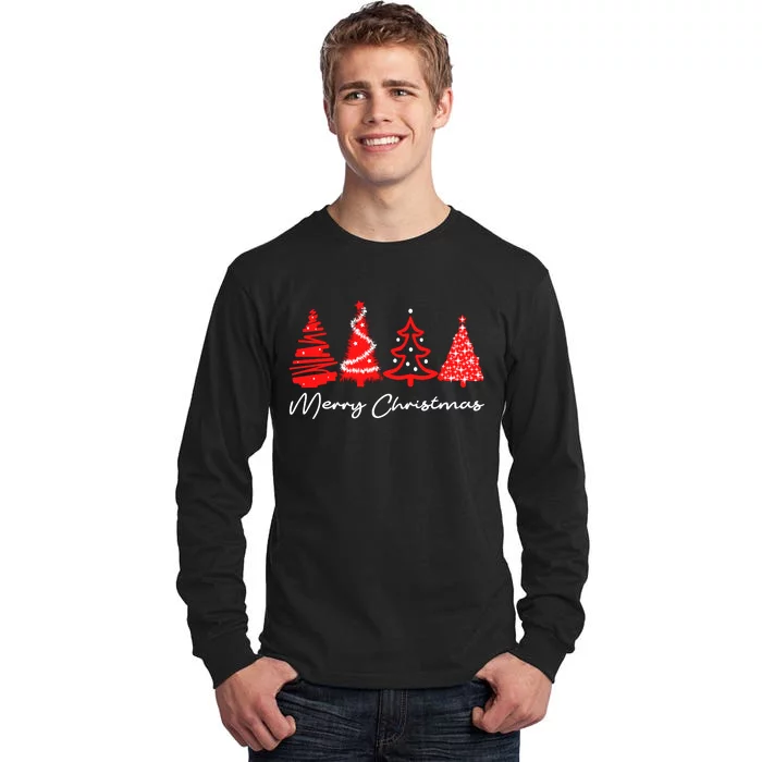 Merry Chirstmas Tree Tall Long Sleeve T-Shirt