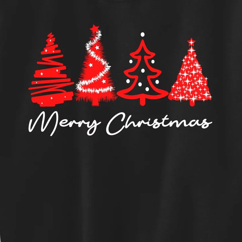 Merry Chirstmas Tree Kids Sweatshirt