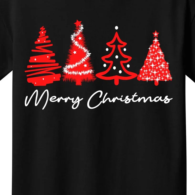 Merry Chirstmas Tree Kids T-Shirt