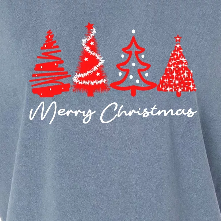 Merry Chirstmas Tree Garment-Dyed Women's Muscle Tee