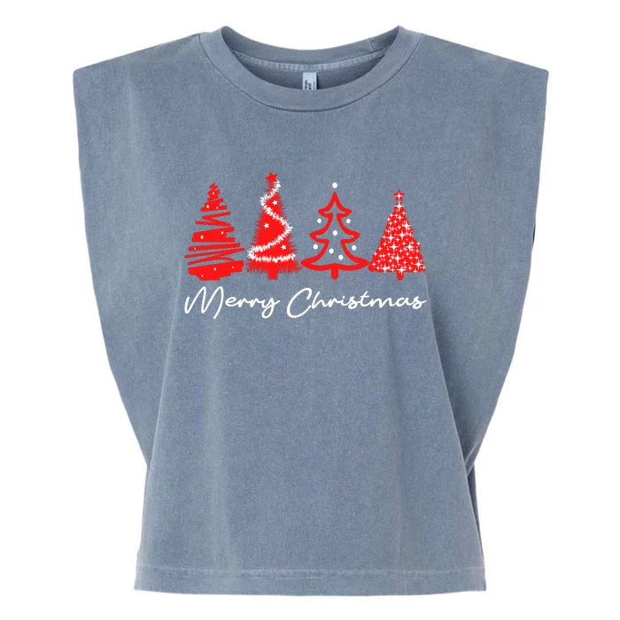 Merry Chirstmas Tree Garment-Dyed Women's Muscle Tee