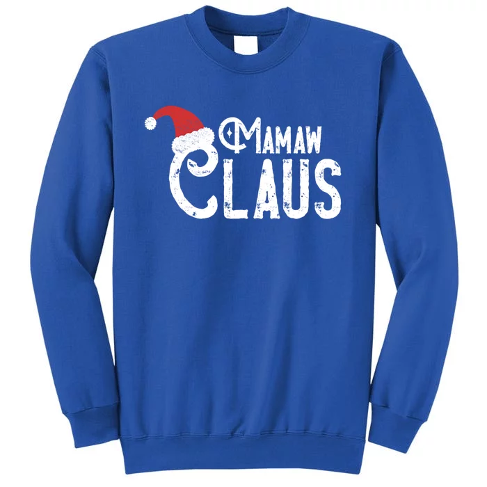 Mamaw Claus Traditional Santa Matching Family Christmas Funny Gift Tall Sweatshirt