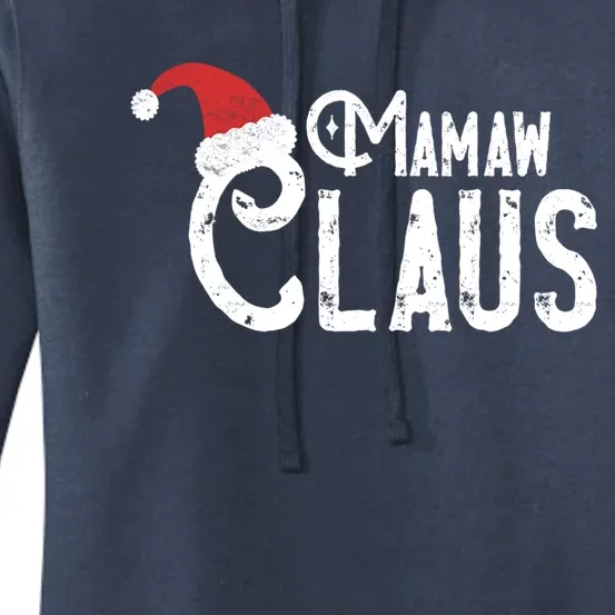 Mamaw Claus Traditional Santa Matching Family Christmas Funny Gift Women's Pullover Hoodie