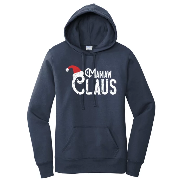 Mamaw Claus Traditional Santa Matching Family Christmas Funny Gift Women's Pullover Hoodie