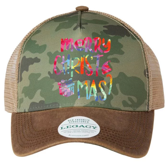 Merry Christmas Tie Dye Xmas Holiday Legacy Tie Dye Trucker Hat