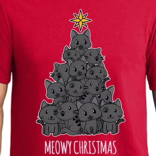 Meowy Christmas Tree Pajama Set